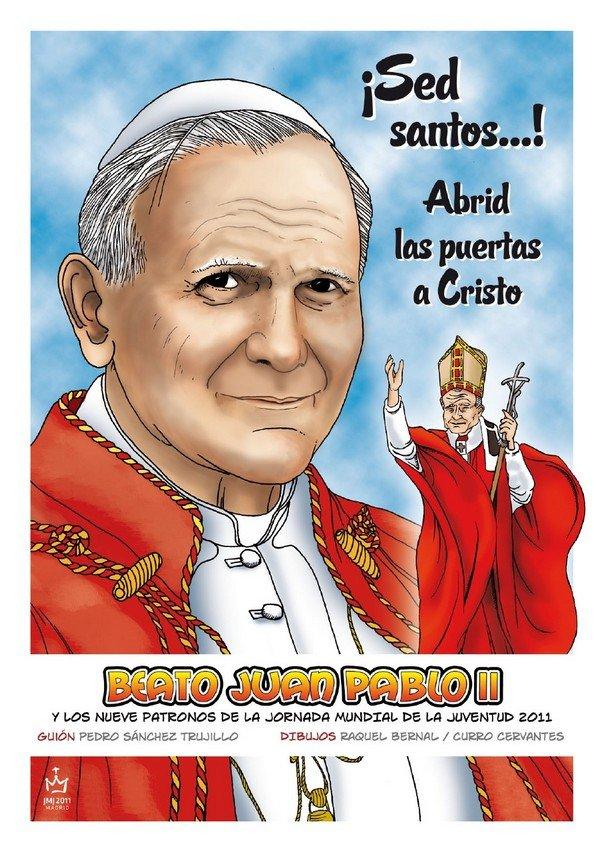 Beato Juan Pablo II, y los nueve patronos de la Jornada Mundial de la Juventud 2011