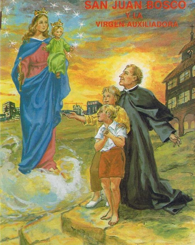 San Juan Bosco y la virgen auxiliadora