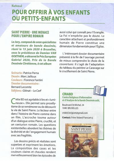 Saint Pierre Prix Gabriel 2020
